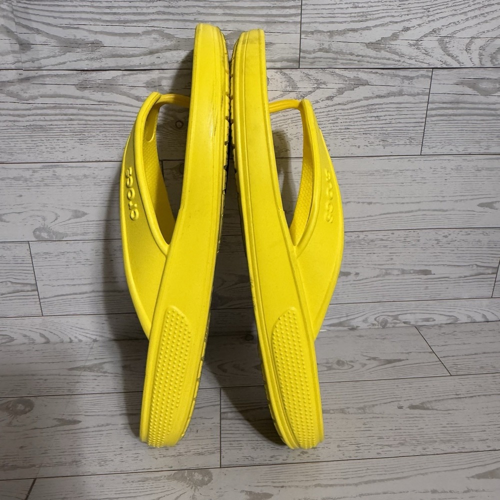 Crocs Classic II Flip Flop Lemon Yellow Unisex Sandals Size Men 7 Women 9 206119 - Picture 6 of 8